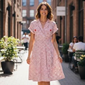 Vintage‎ 1980’s John Richard Red and white dress
